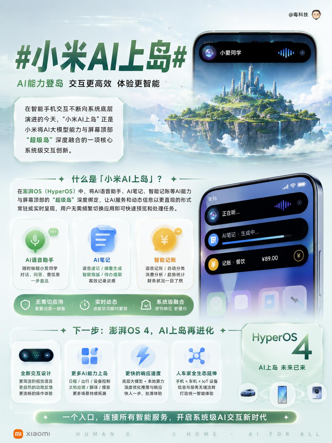 小米AI上岛，这是又领先了苹果一步？