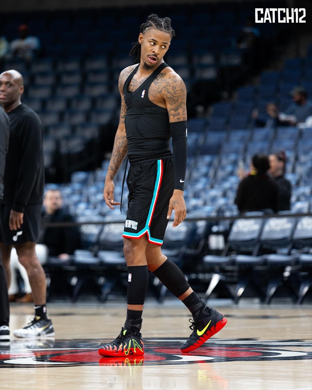 莫兰特官方团队CATCH12出品，莫兰特复出首场赛场照！   莫兰特复出莫兰特N