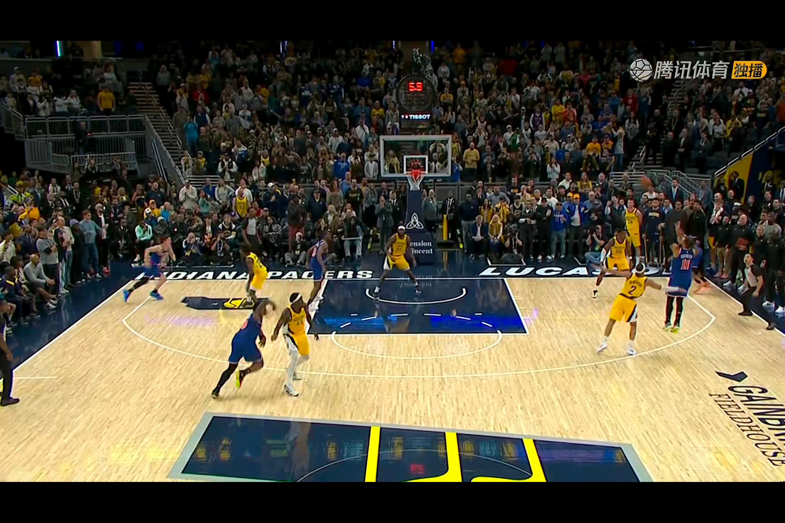 卧槽！布伦森三分绝杀…好吧，还有4.4秒nba