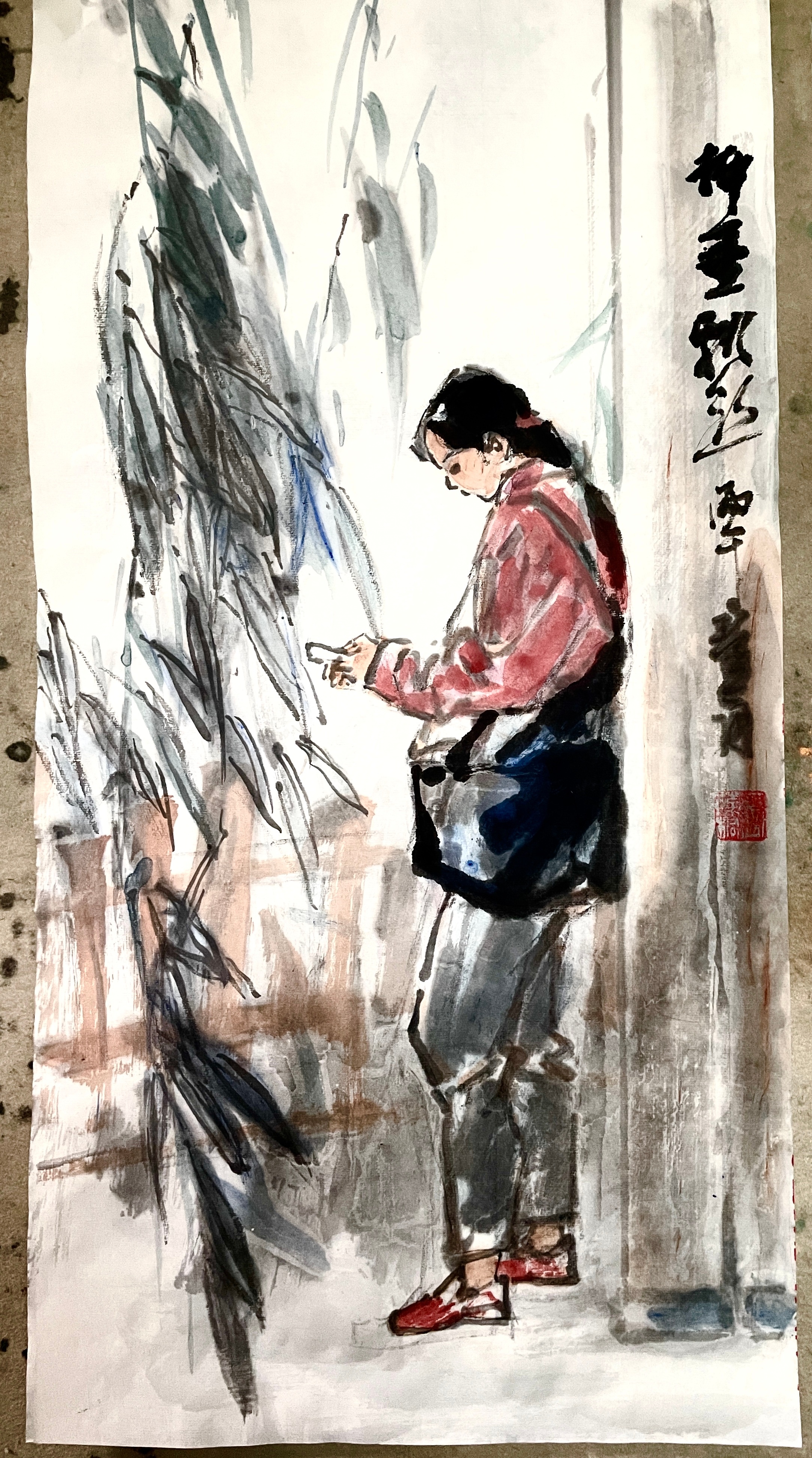 卢氏水墨  垂柳飘丝 