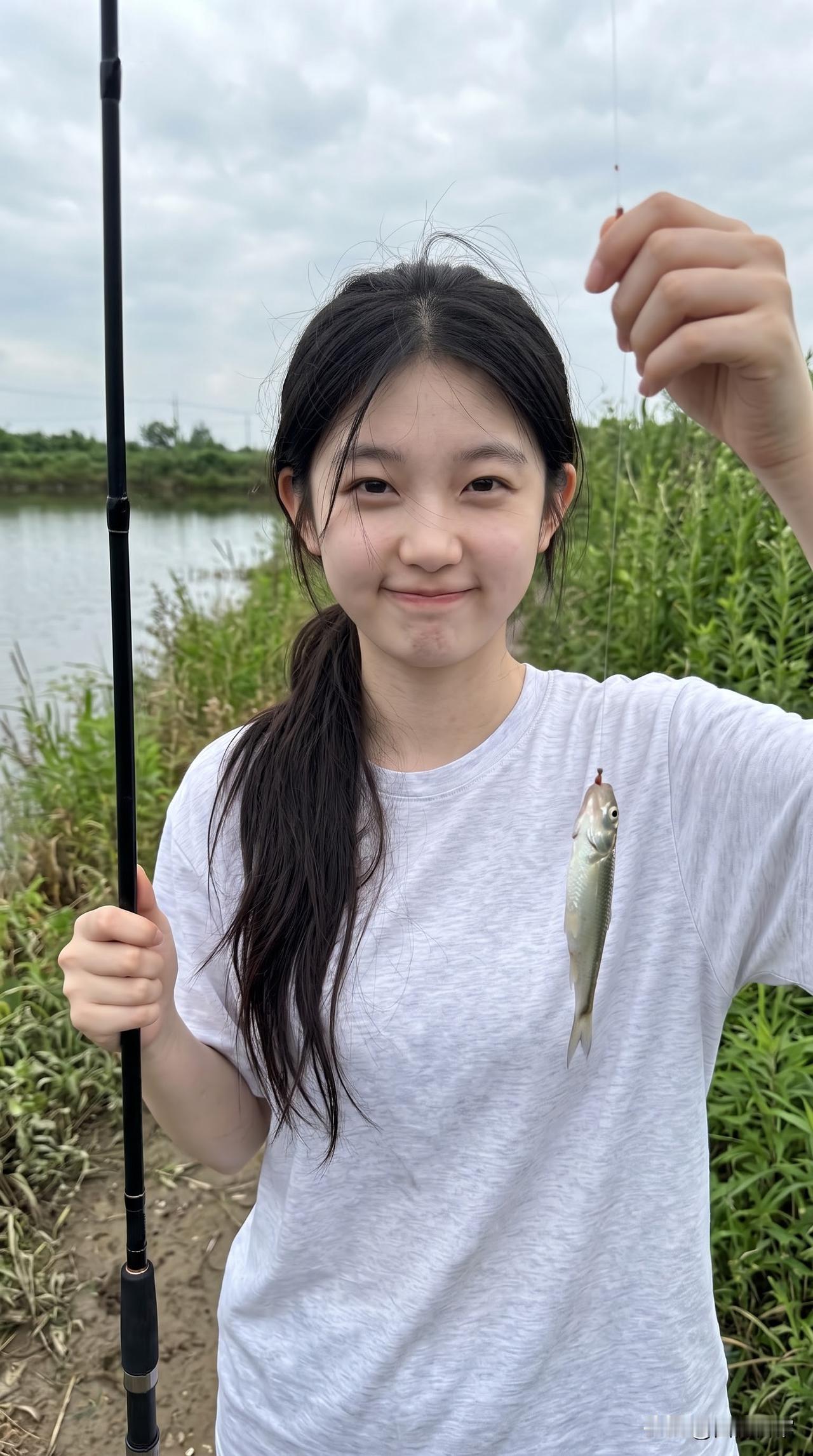 上周去的时候，遇见一对老夫妻，也在哪儿钓鱼，装备比我齐全哈。不知道最后上鱼没有，