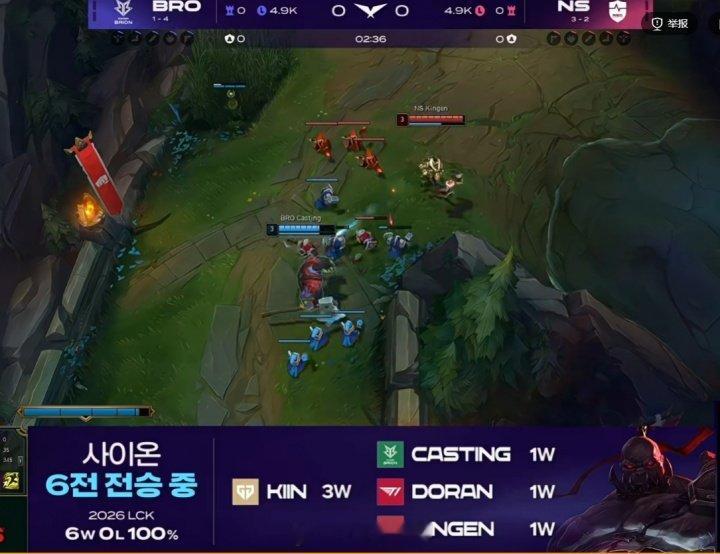 塞恩王朝了？LCK第二赛段塞恩六战全胜一场未失今日LCK常规赛上BRO首局选出塞