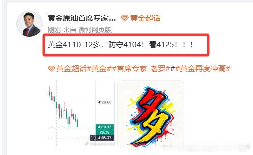 减仓了！！黄金黄金首席专家-老罗黄金再度冲高