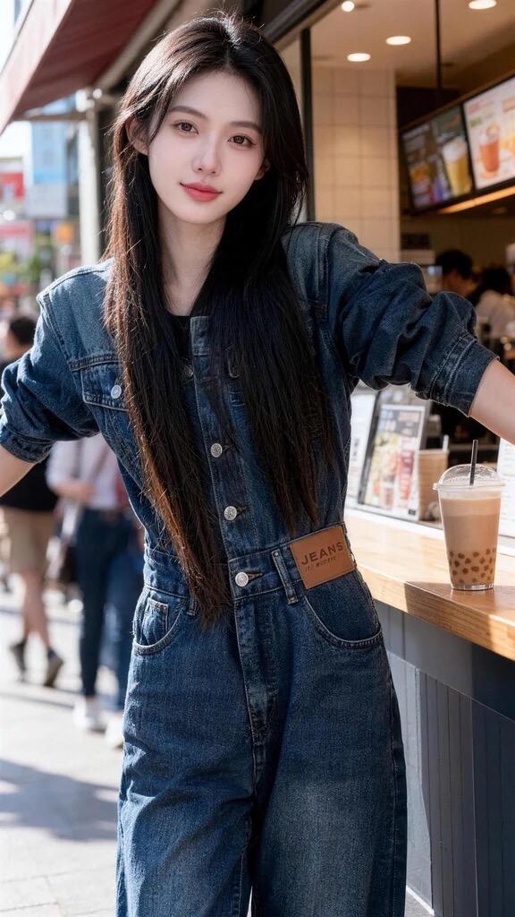 dchic风 奶茶店的ootd 韩风