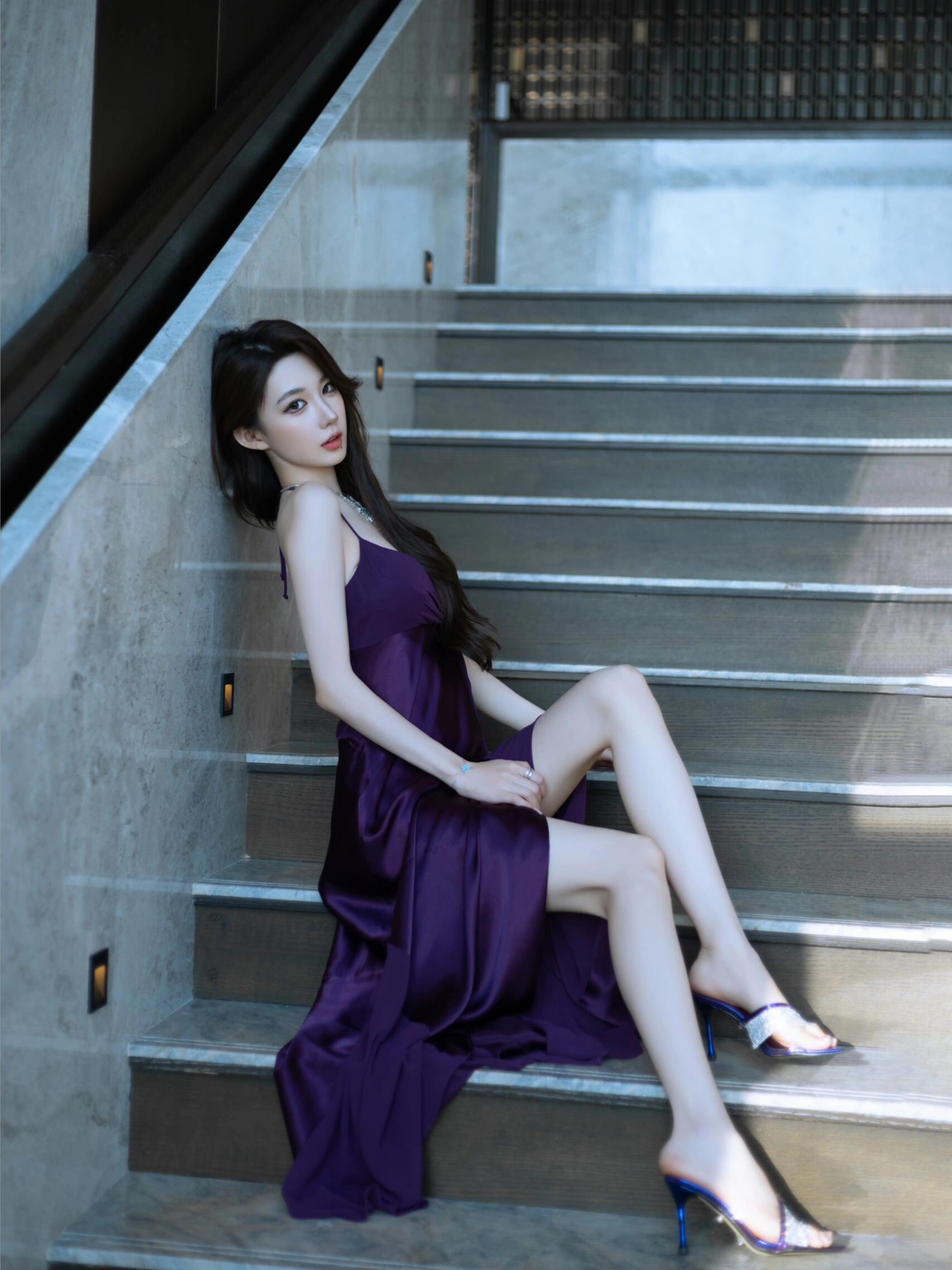 妹妹说紫色很有韵味💜贵气感 ​​​