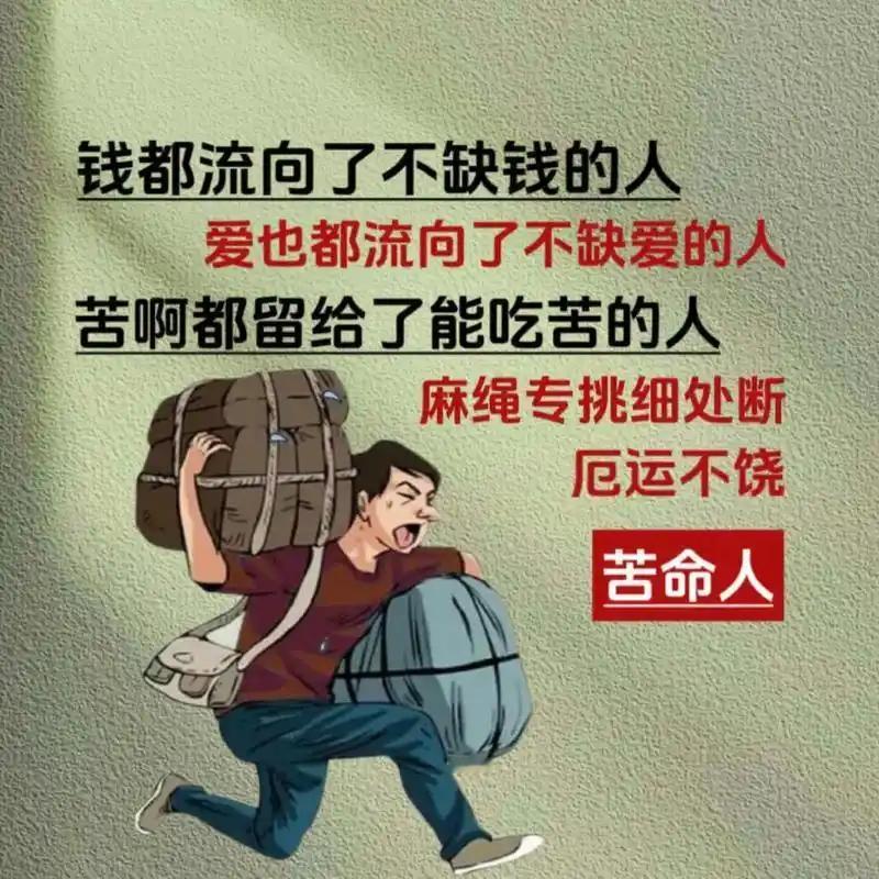 听到网上一句话不知是谁总结的，总结的非常经典，说的是“钱总是流向不缺钱的人，爱总