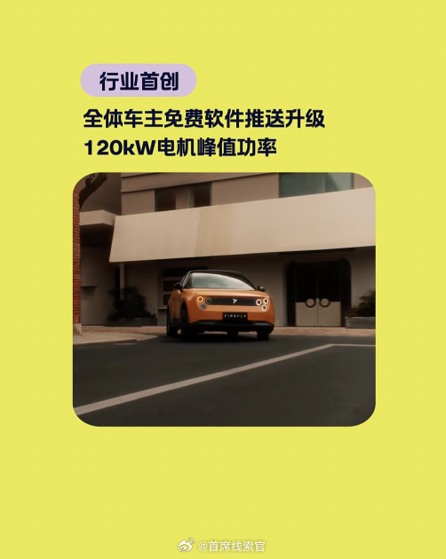 firefly 萤火虫已有车主：- 智驾小蓝灯，后视镜下翻等一系列功能，都可以后