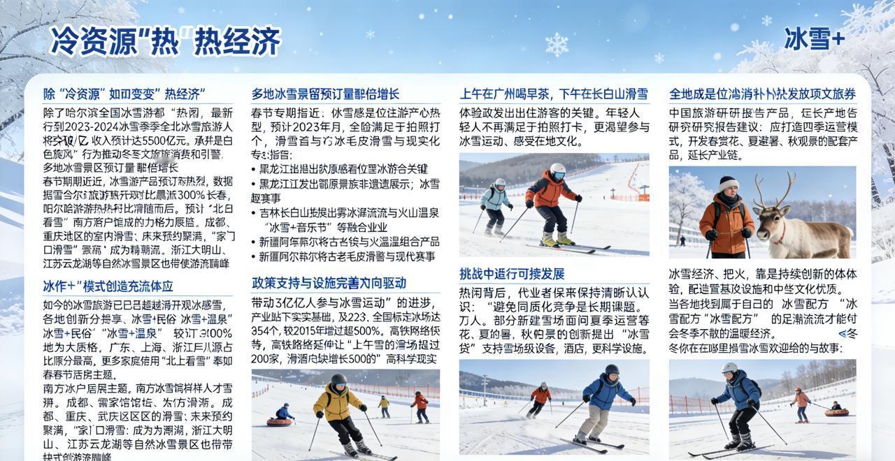 除了哈尔滨，全国冰雪游都“热”了！这“冷资源”如何变身“热经济”？

这个冬天，