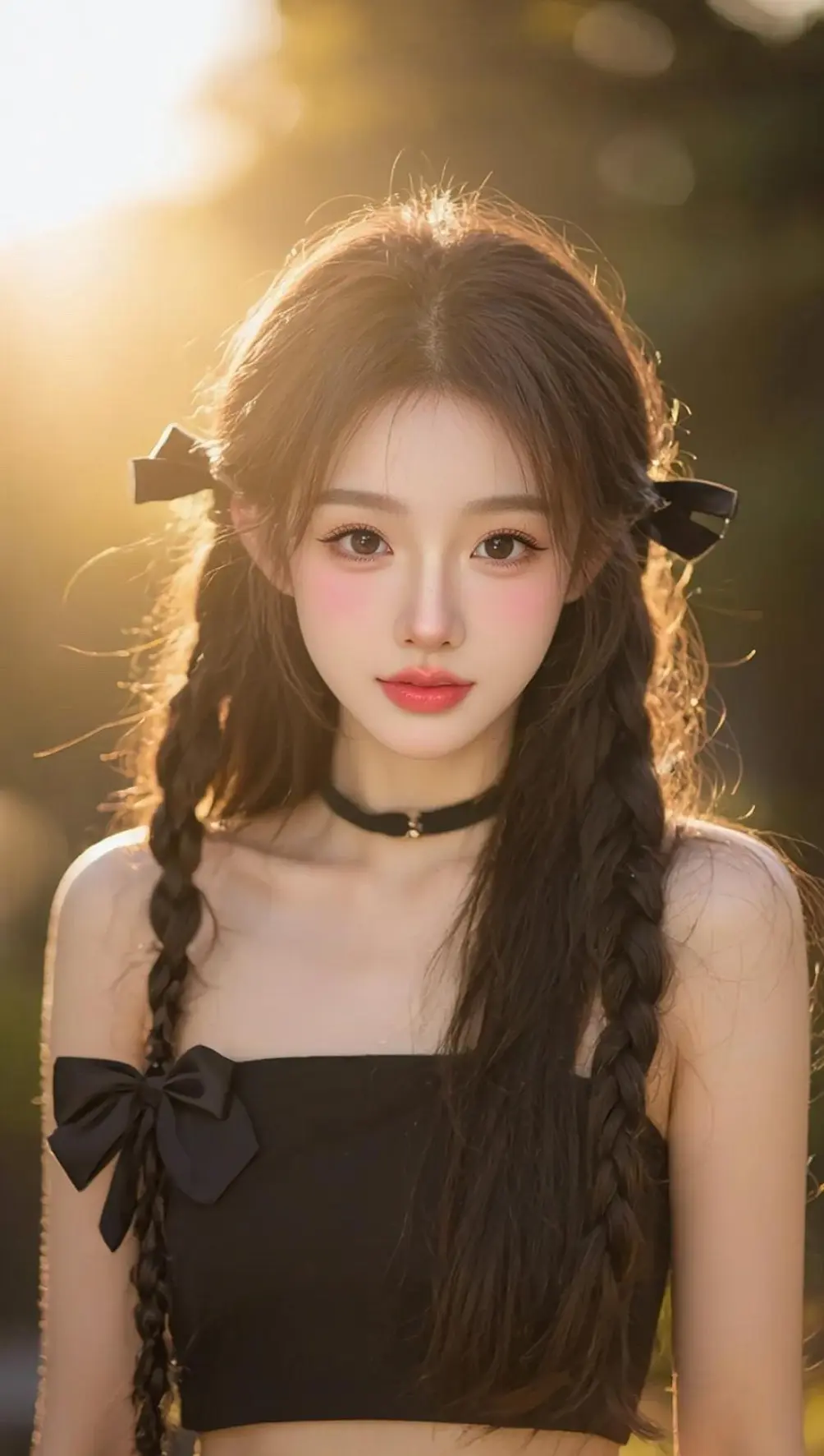 与其虚伪迎合别人 不如一个人安静独处 逆光少女写真