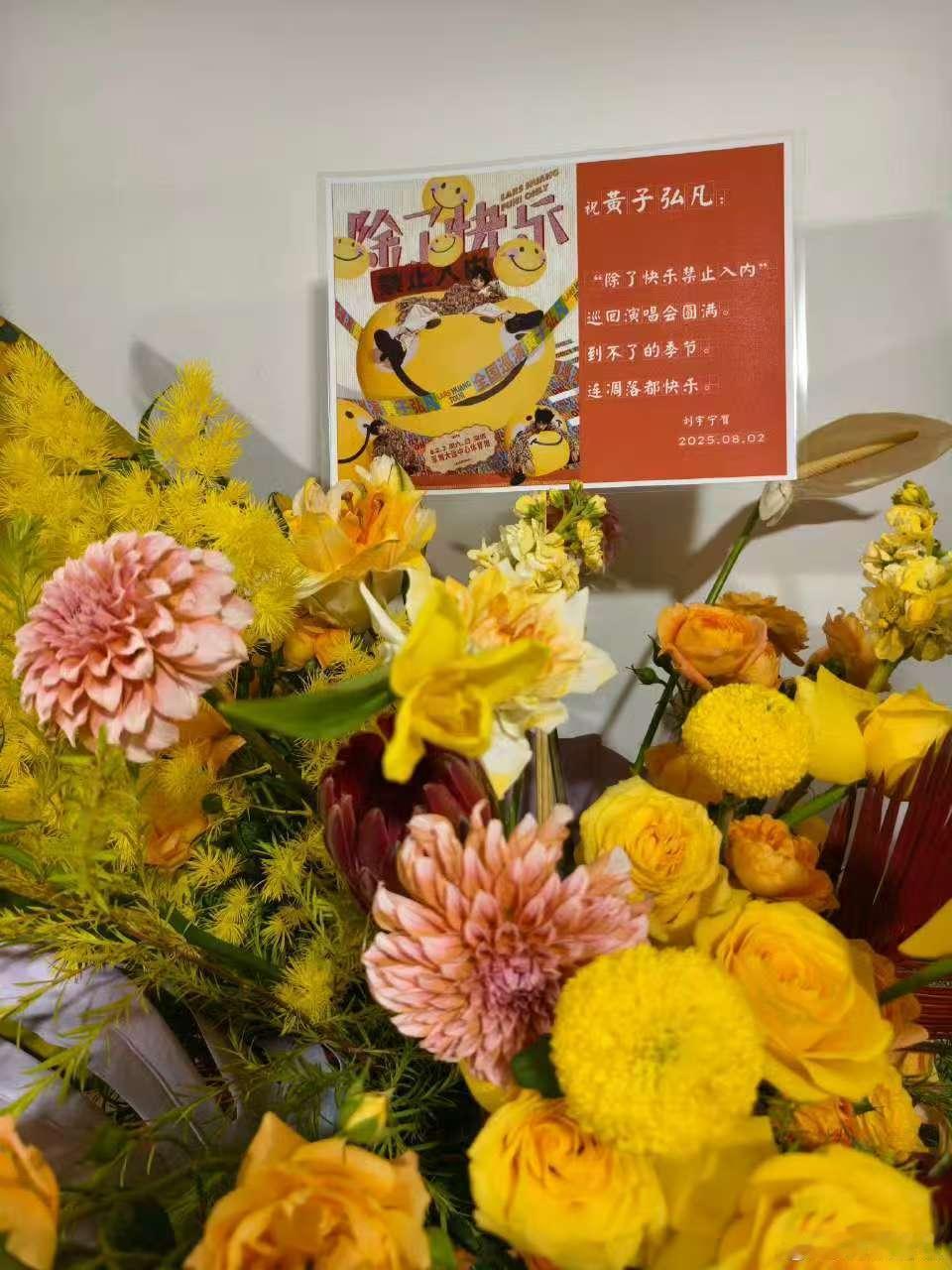 刘宇宁黄子弘凡送花篮后续刘宇宁黄子弘凡互送10个花篮刘宇宁黄子弘凡送花篮后续，真