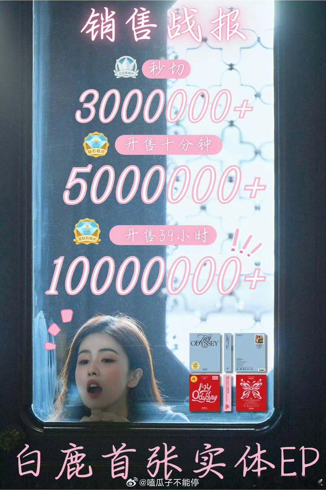 果不其然q音七月畅销实体专辑榜白鹿登顶🔥 ​​​