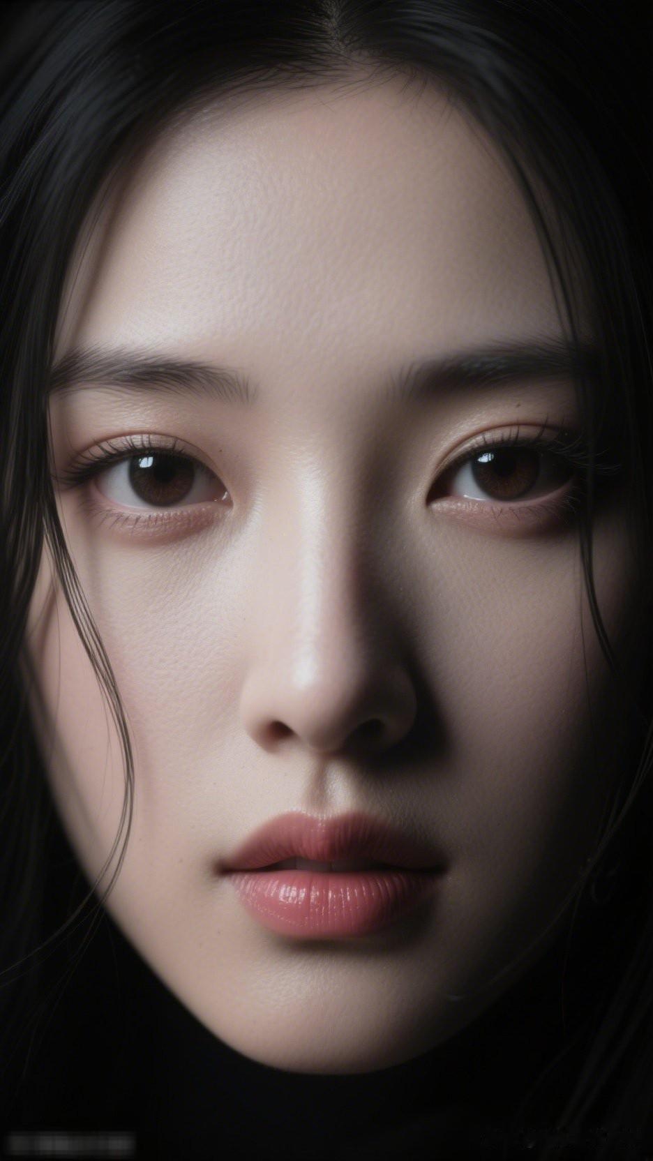 红妆美人面，含情似水眸。最美的摄影时刻 沉静的眼眸，如夜空般深邃，静谧而神秘。