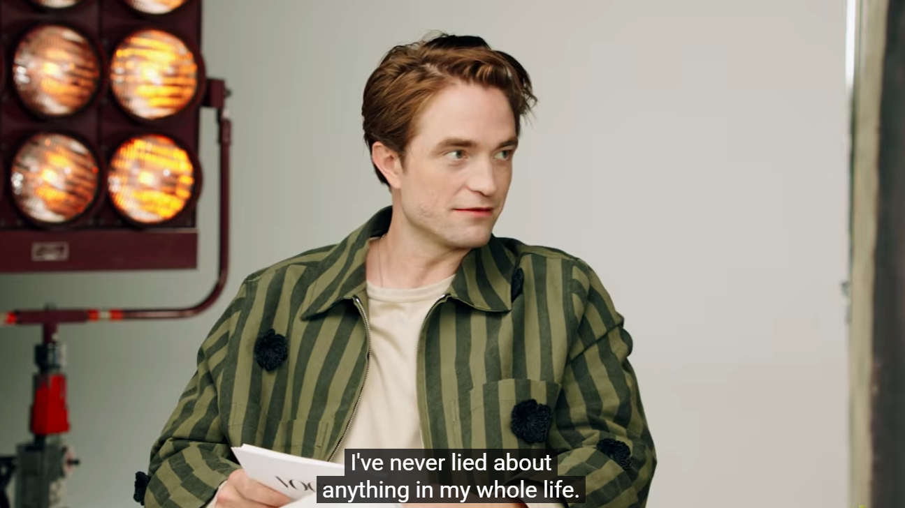 罗伯特帕丁森：“我这辈子从没说过谎话！”赞达亚：“你撒谎！” 