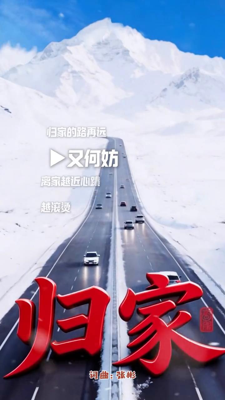 春节归家。
临近的钟声在耳畔轻响，我背着行囊挤在人潮中央。电话里总说我一切都好，