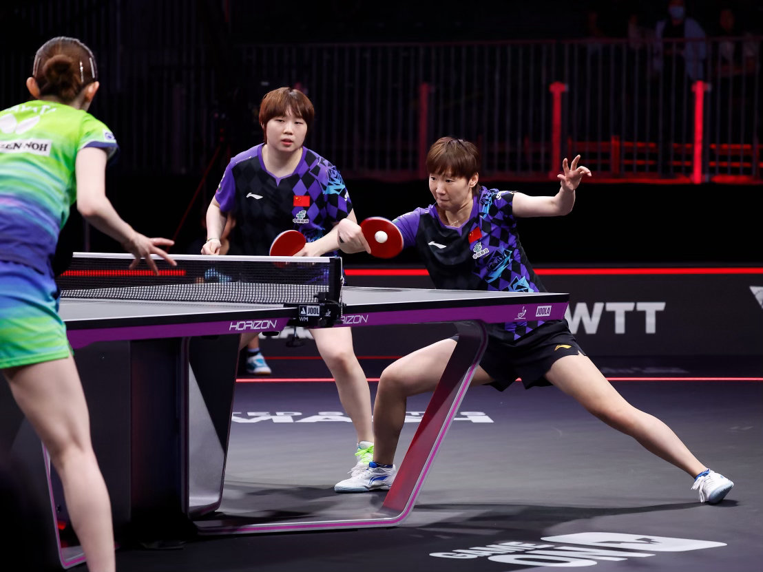 【WTT美国大满贯2026】｜20260704女双决赛·图片8©️新华社王曼昱蒯