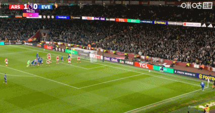 16岁的道曼，英超首球…新人也是真抓得住机会。阿森纳vs埃弗顿