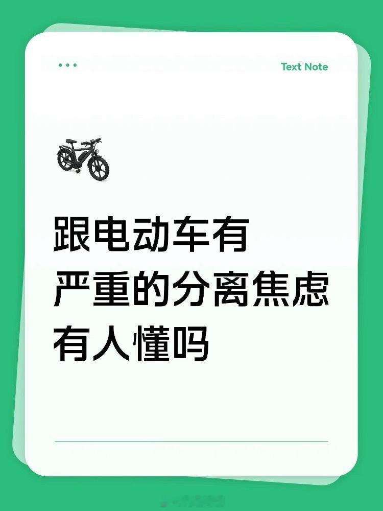 已辞职在家全身心照顾电动车