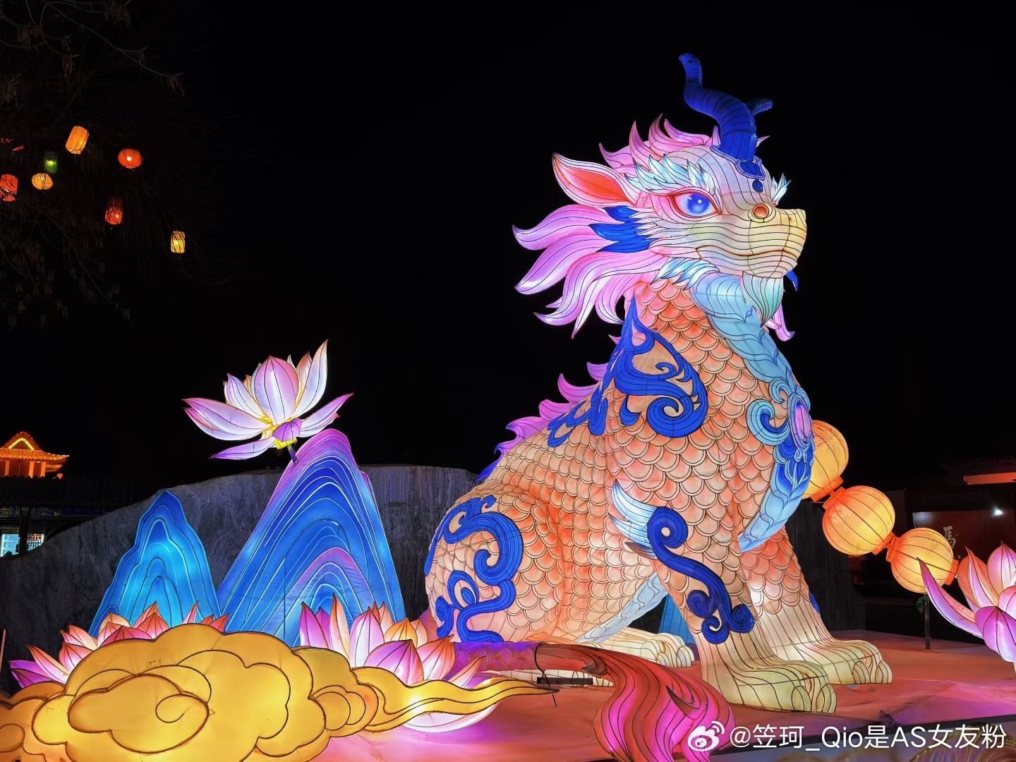 🏮🏮热闹凑了～美呀～很多年没有看过灯会～ 北京·圆明园遗址公园(绮春园宫门)