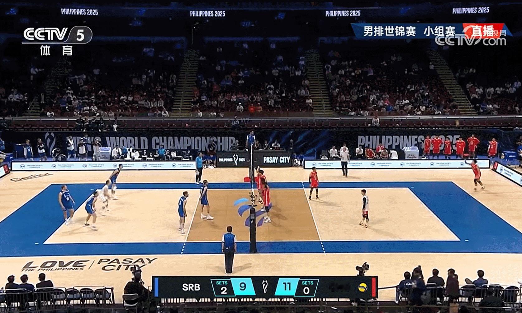 中国男排vs塞尔维亚男排国际排坛动态王滨在本场比赛的第13分，中局很关键，瓜男顶