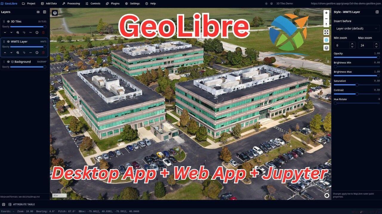 🎠3.7k+ GeoLibre：浏览器里的 GIS，能有多强？
打开一个网页，