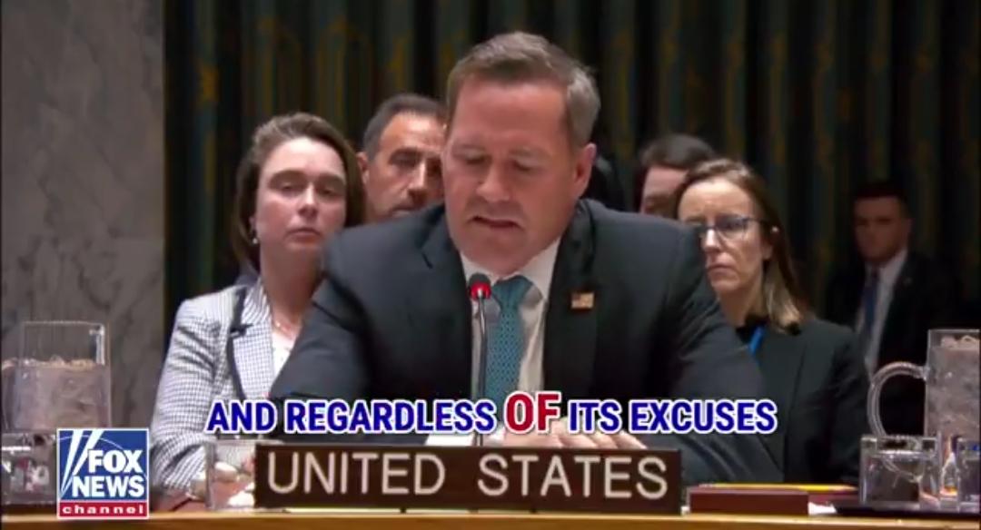 新闻快讯——美国驻联合国大使迈克·沃尔茨声明：“唐纳德·J·特朗普总统及美利坚合