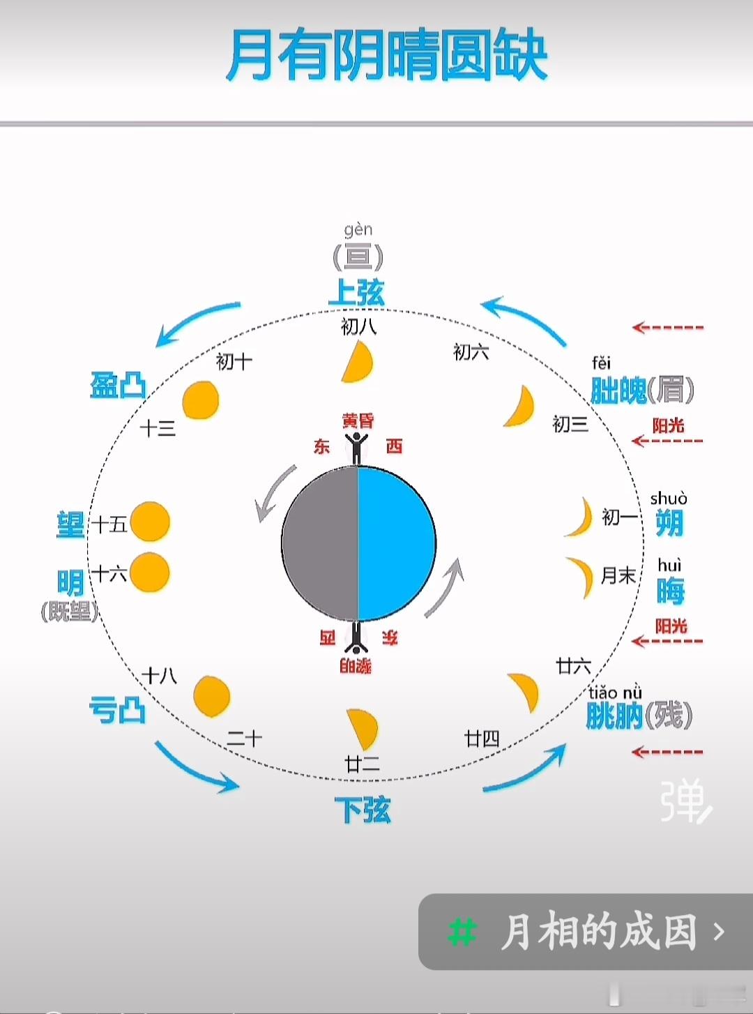 中医｜月有阴晴圆缺 = 人体气血潮汐（天人相应核心）月亮=太阴之精、水之主宰，引