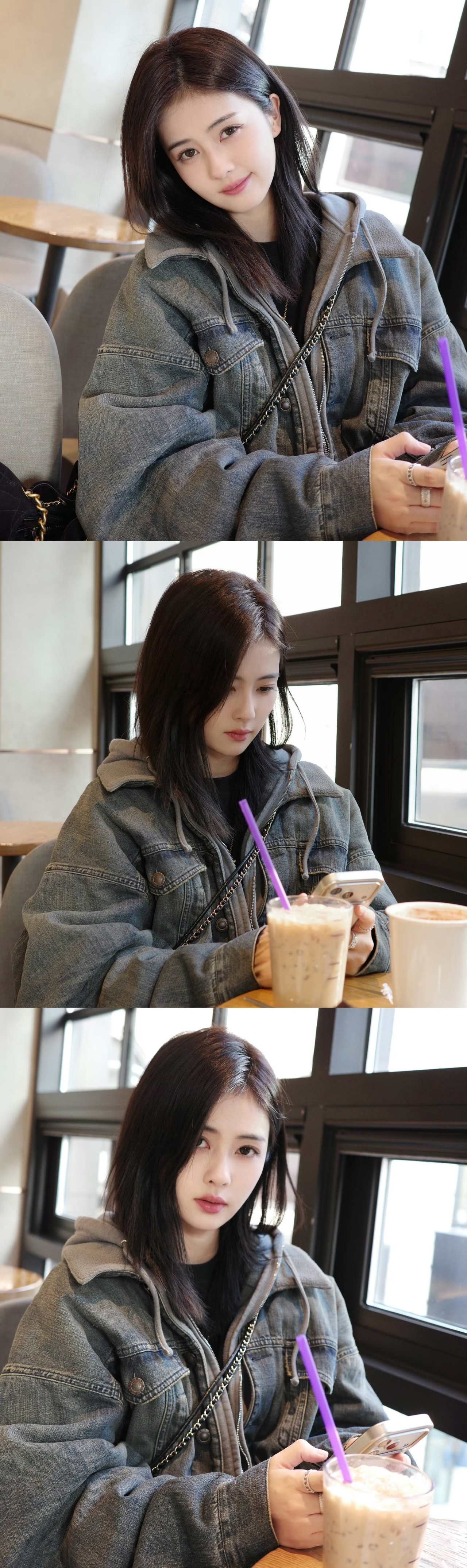 白鹿白鹿开工营业照 白鹿分享韩国旅行明信片，好美的白梦妍！白鹿分享韩国旅行明信片