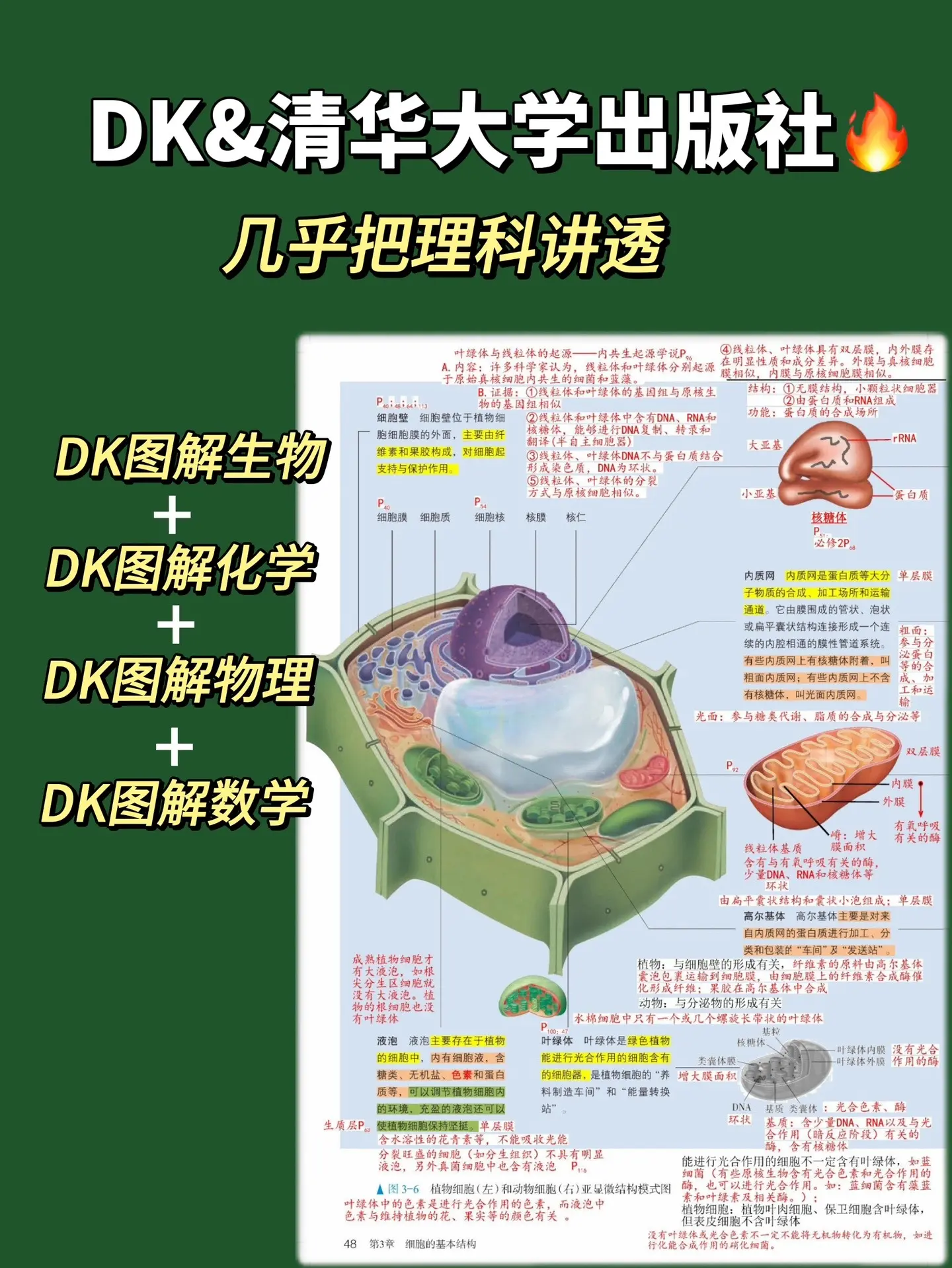 不愧是DK与清华大学出版社强强联手！DK图解理科系列，共4册：物理、数...