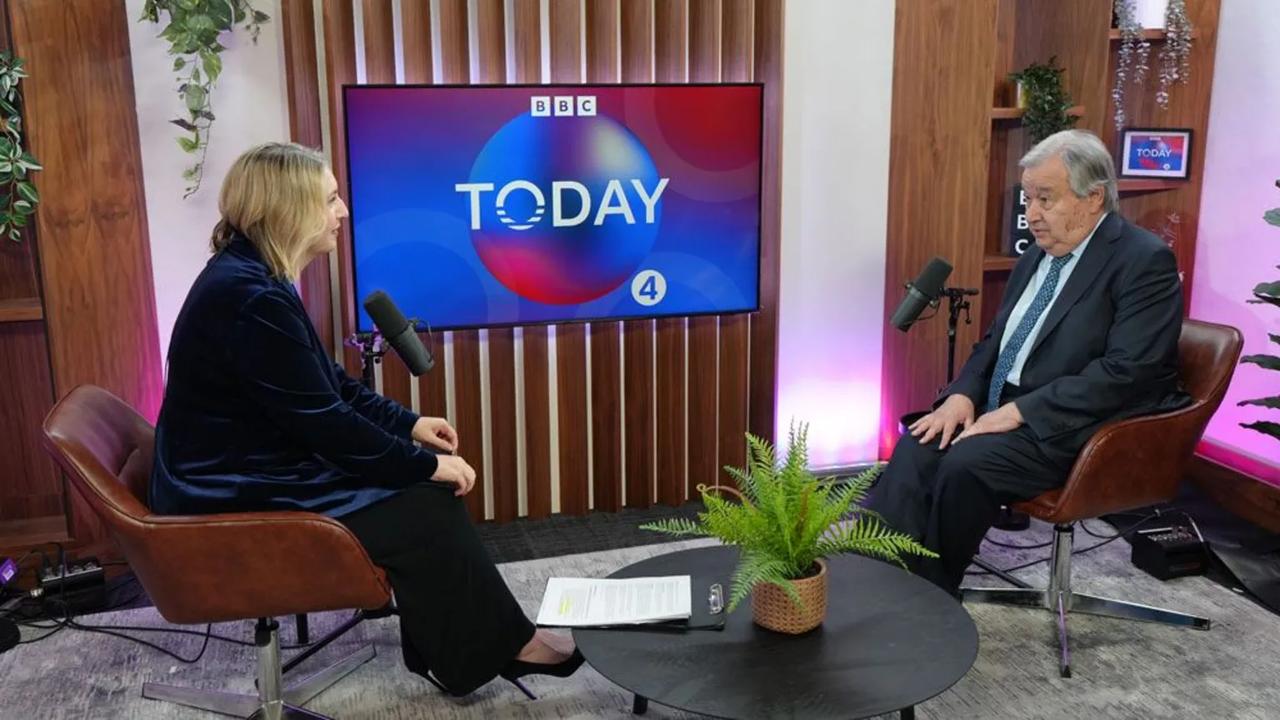 【联合国秘书长称，美国认为其实力比国际法更重要】

英国广播公司(BBC)1月1