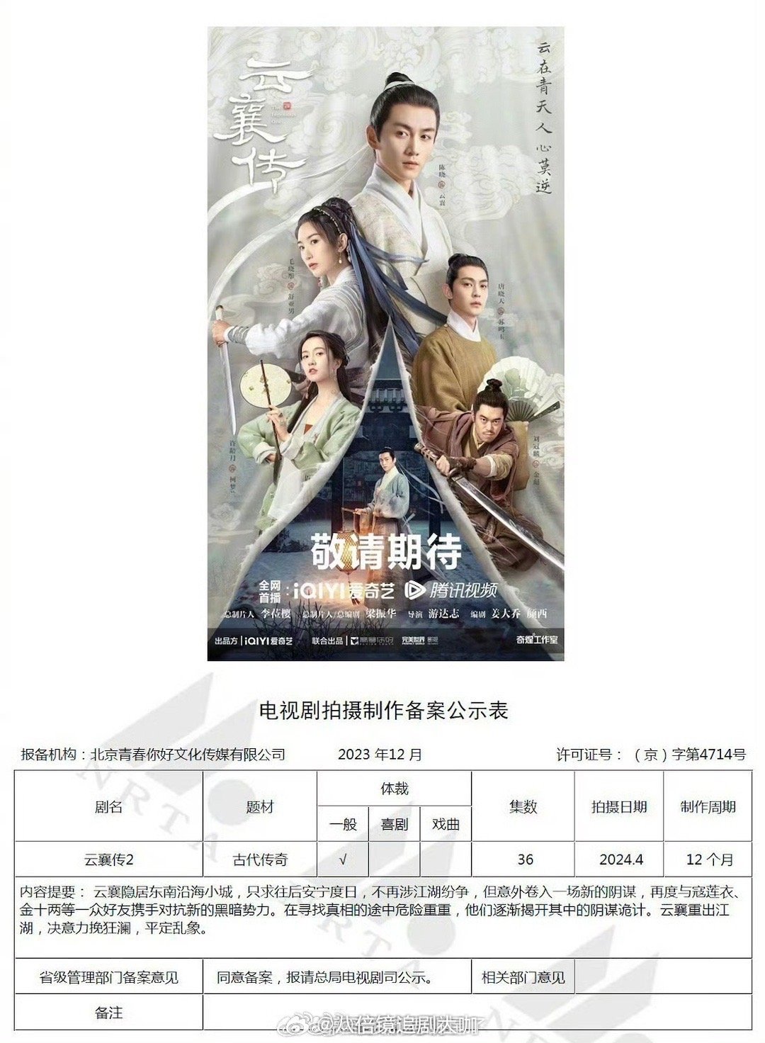 #陈晓毛晓彤云襄传2原班人马#蛙趣蛙趣，谁懂啊家人们？！电视剧《云襄传2》的主演