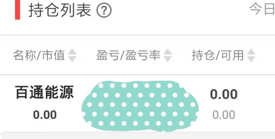 清仓了 