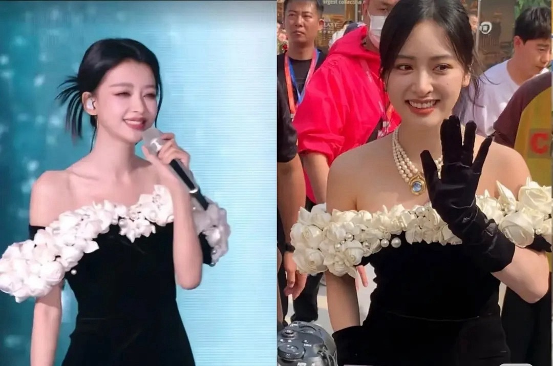一对比吓一跳，同一件衣服，沈月穿上真的很丑 