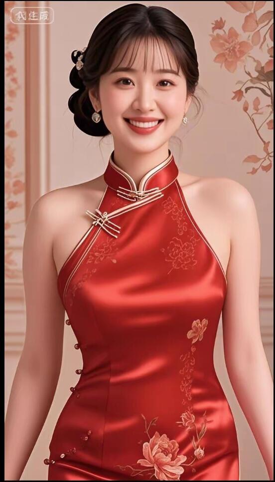 优雅红装，绽放东方魅力！🌸💃