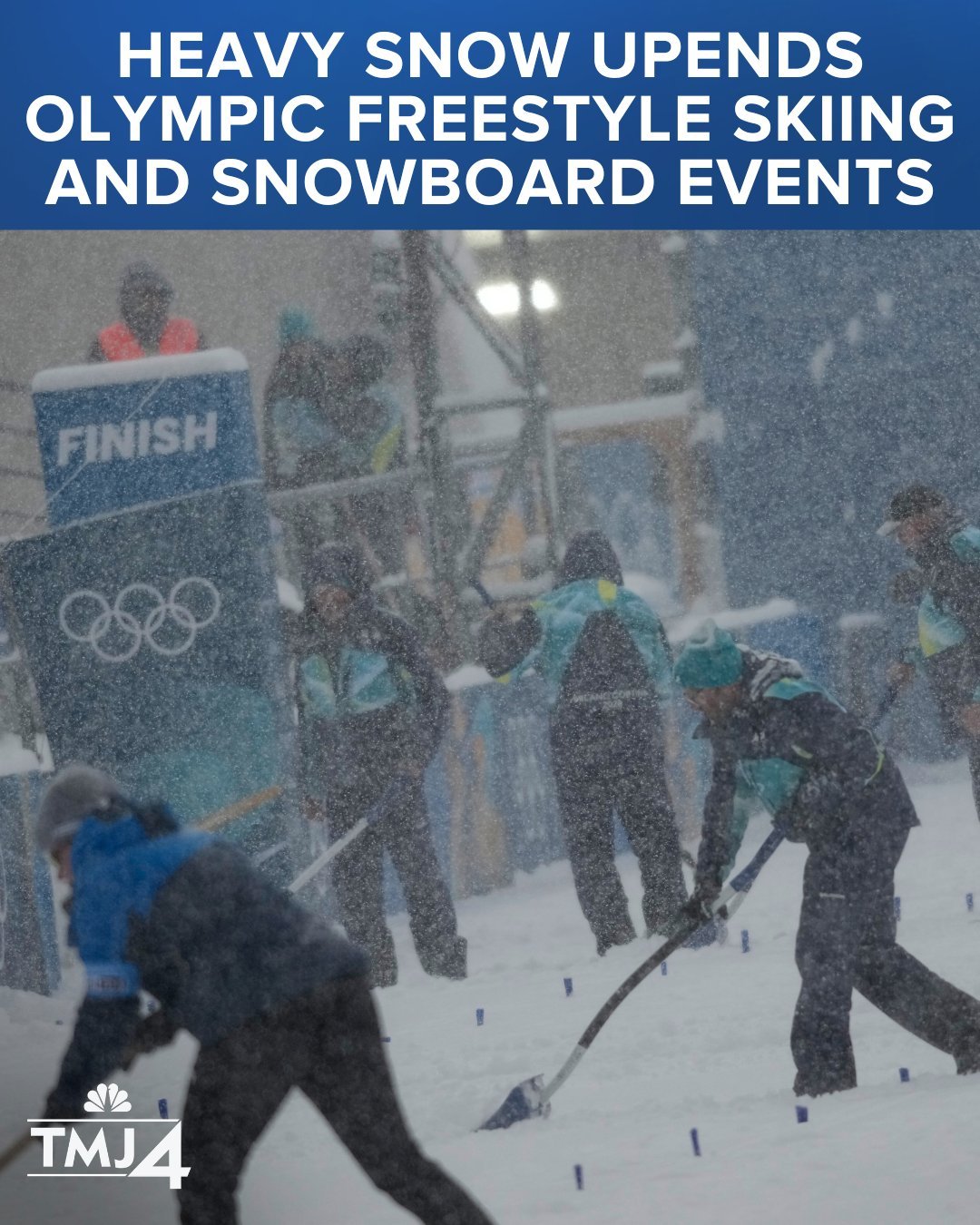 为中国冬奥健儿加油 意大利小镇里维尼奥这个雪是一点也不小，冬奥会好像要再次该赛程