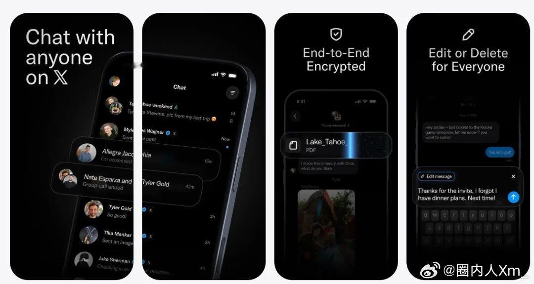 马斯克版微信马斯克版本微信来了，4.17号上线，中国区也能用。功能亮点1: 它不