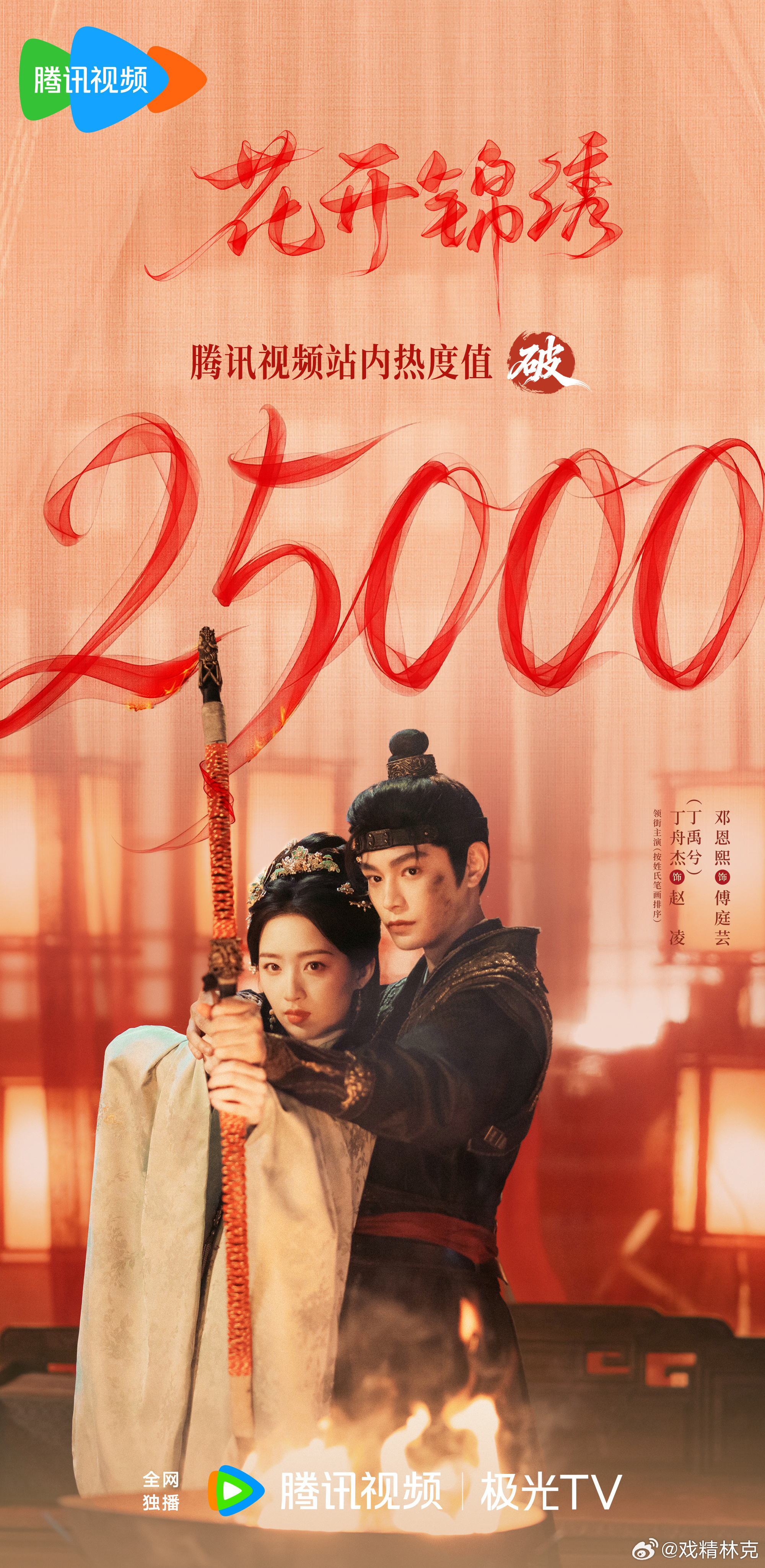 花开锦绣热度破25000