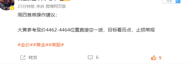 本次黄金空单已经止损离场，坦然直面亏损，我做交易向来坦荡透明，不弄虚作假、不掩饰