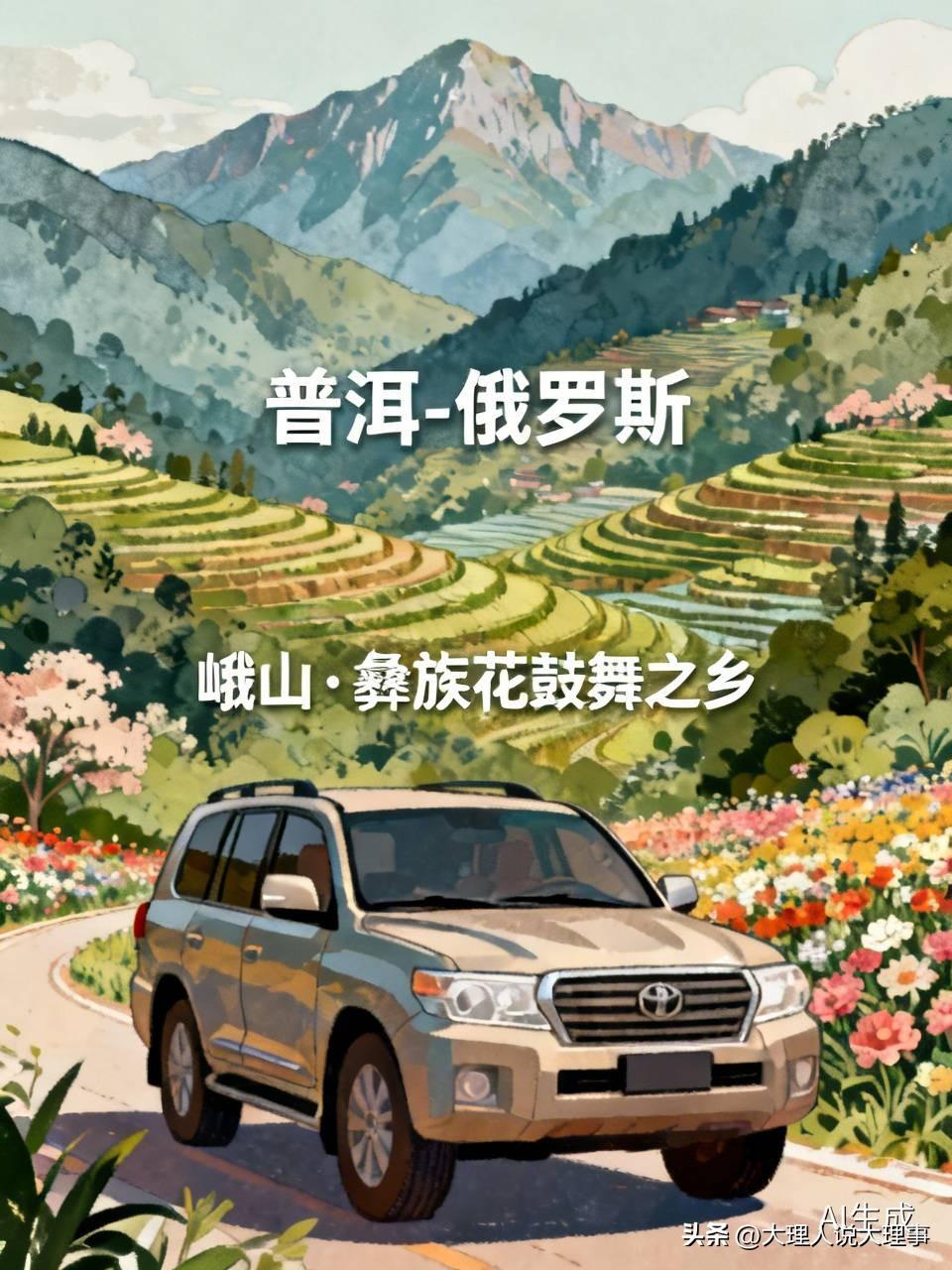 🚎云南这地名简称太有梗了！最近一辆云南班车车尾贴纸“普洱 - 俄罗斯”火了，此