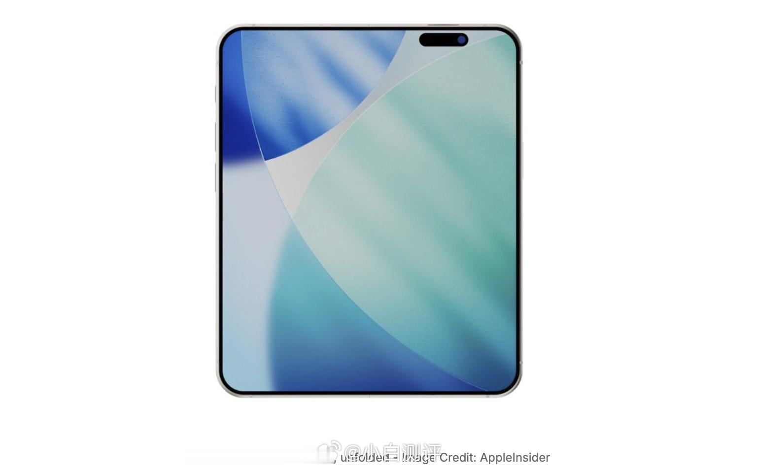 appleinsider绘制的苹果首款可折叠屏iPhone渲染图，满分10，给几