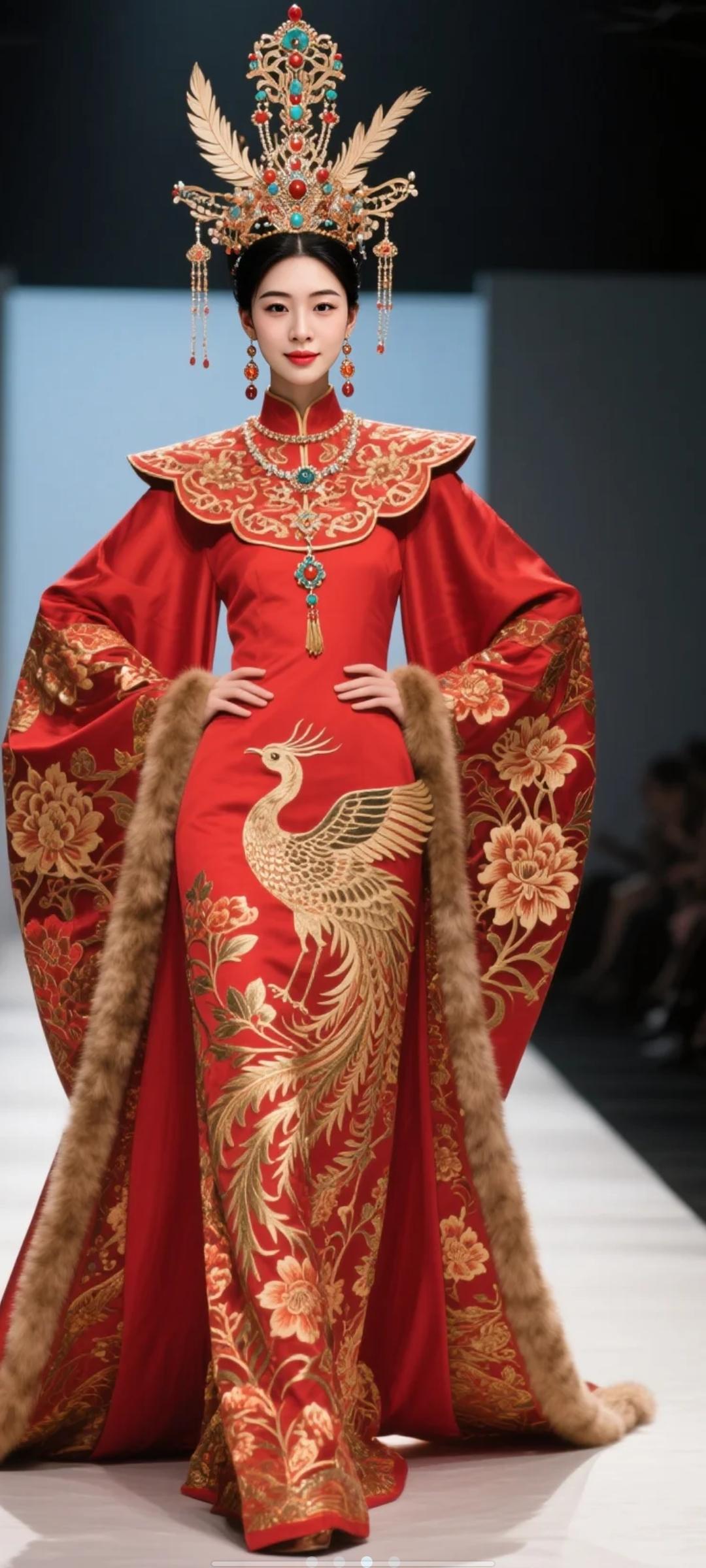 喜欢吗？红色连衣裙