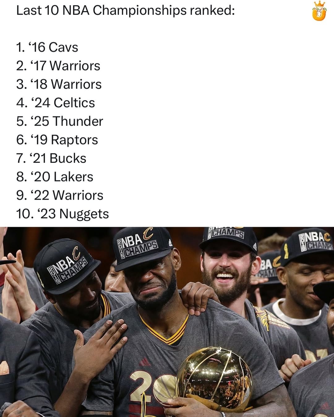 过去10年的总冠军排行，掘金垫底认真的吗？nba超季划我的观赛搭子 ​​​