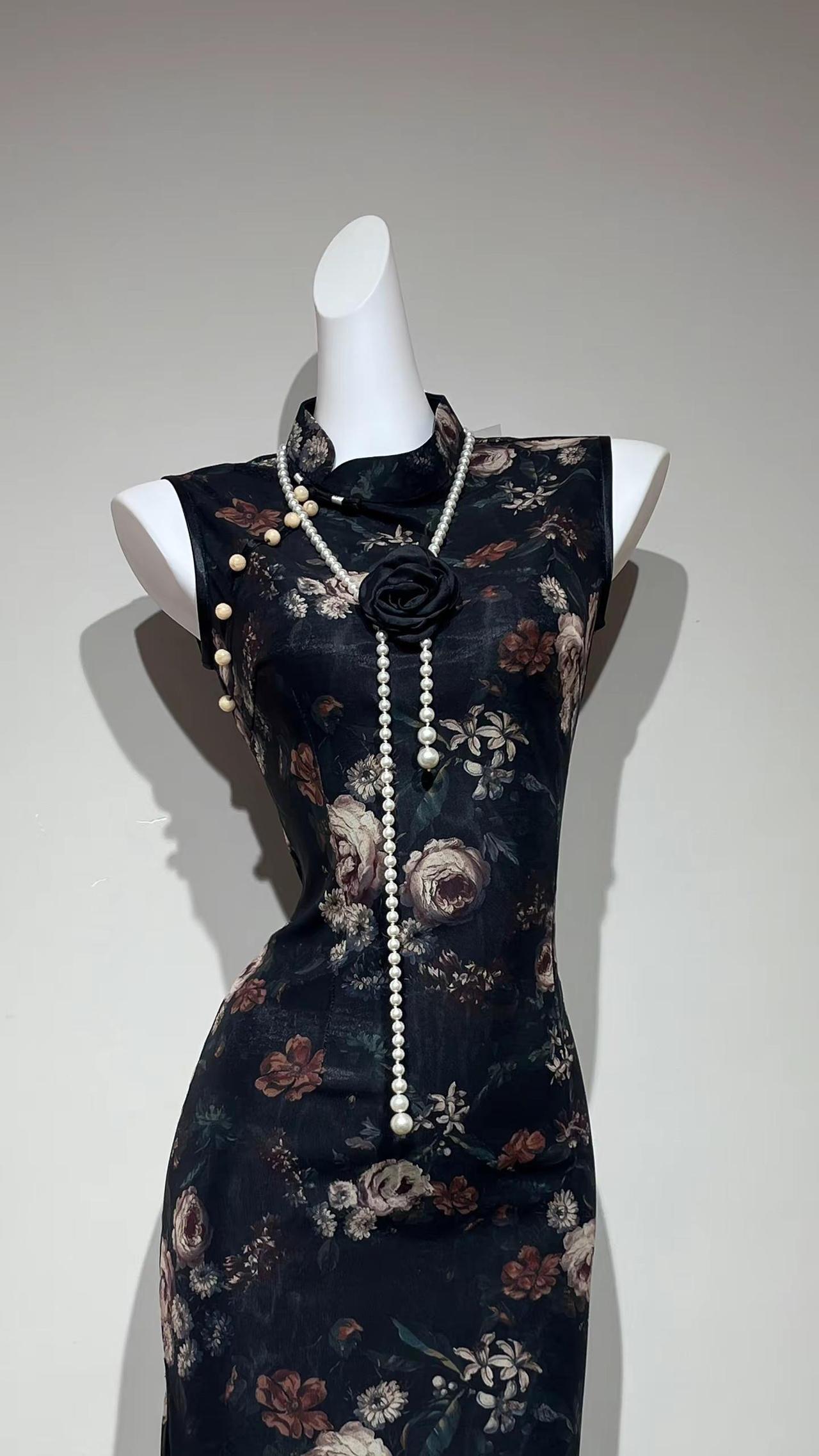 旗袍｜暗夜玫瑰 东方绮梦。