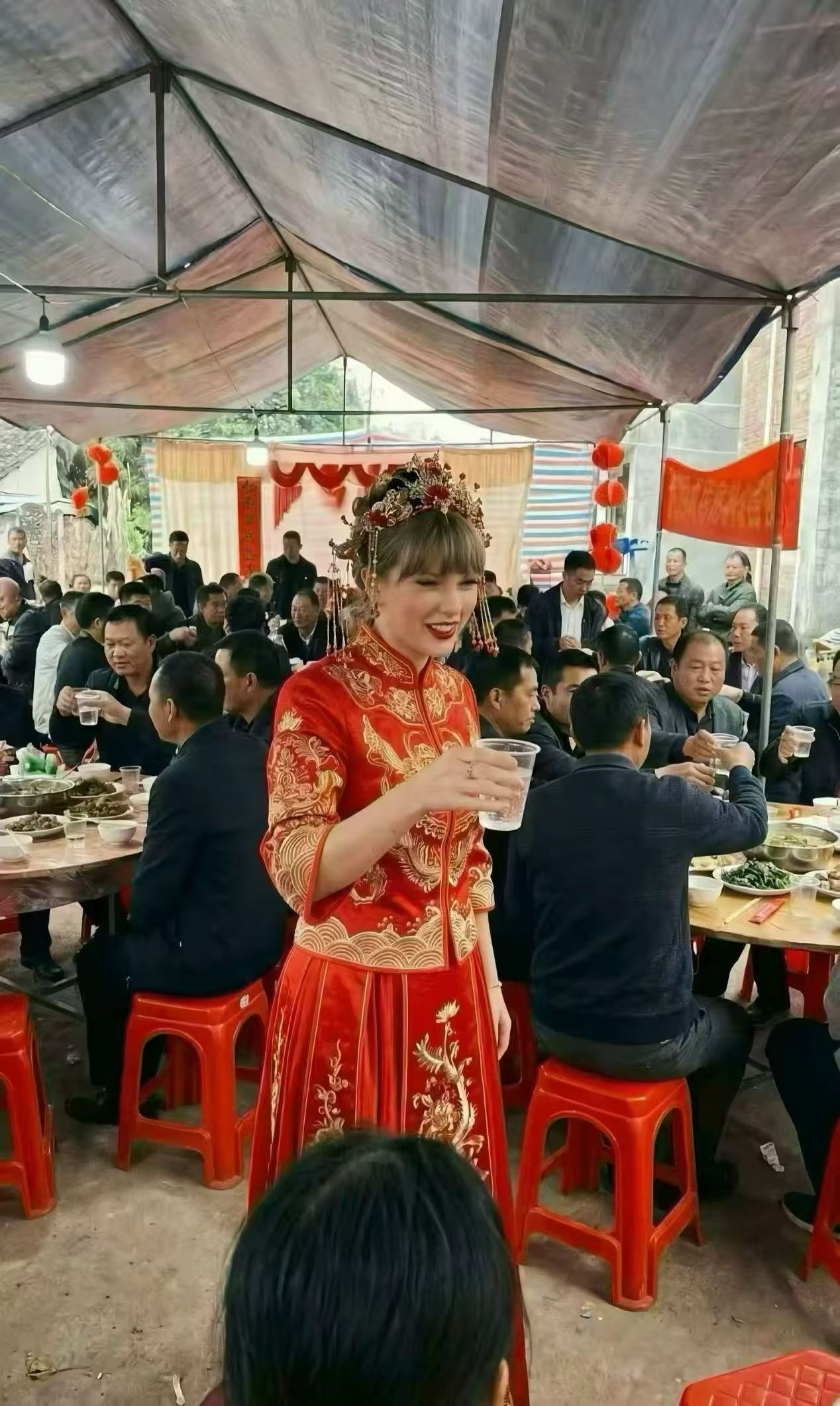 霉霉婚礼现场照片被泄漏在现场 