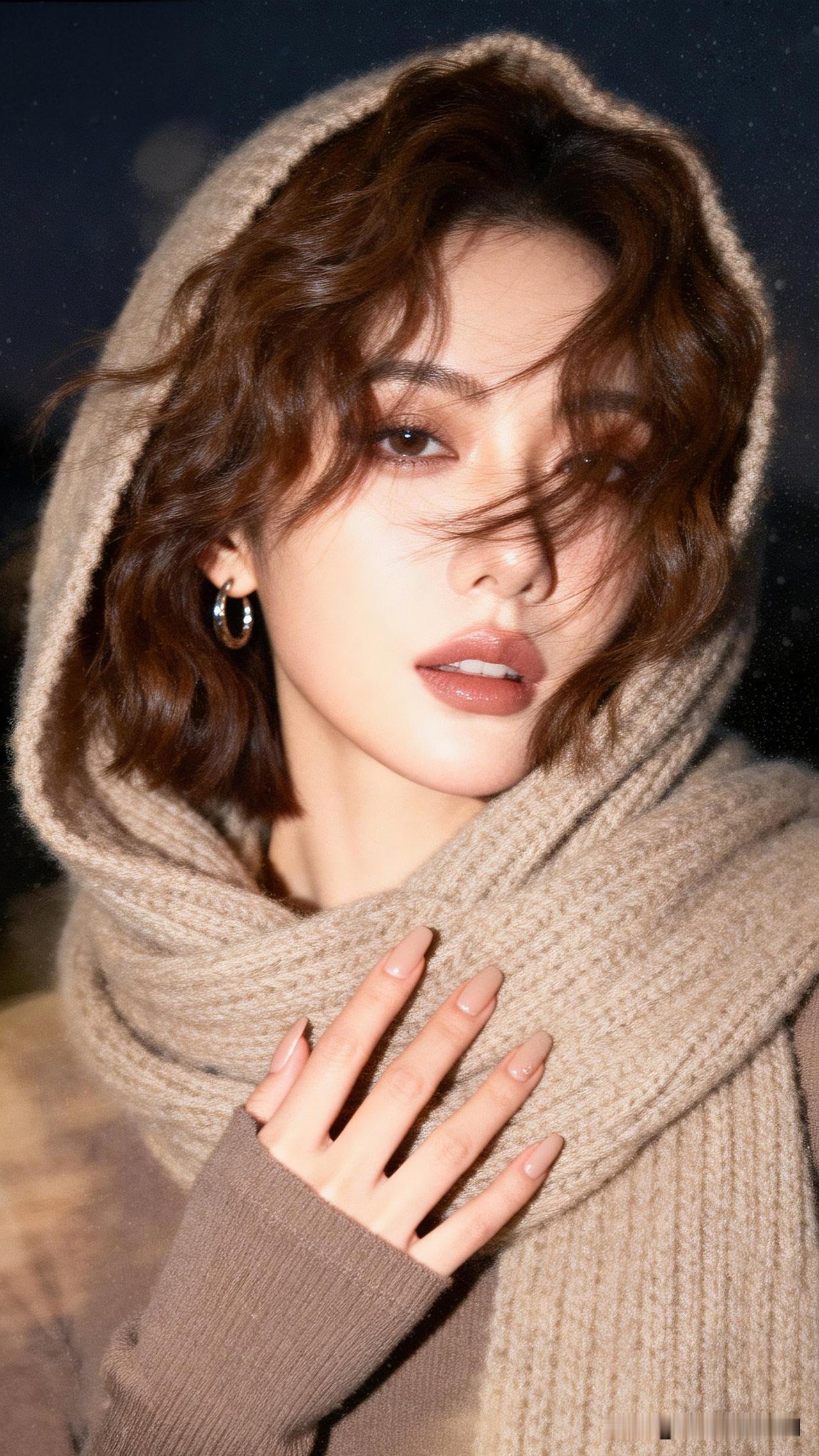 风起云涌间，美人如画。如何展现女孩独特的时尚魅力? 冬日暖阳下的慵懒时光，温柔围