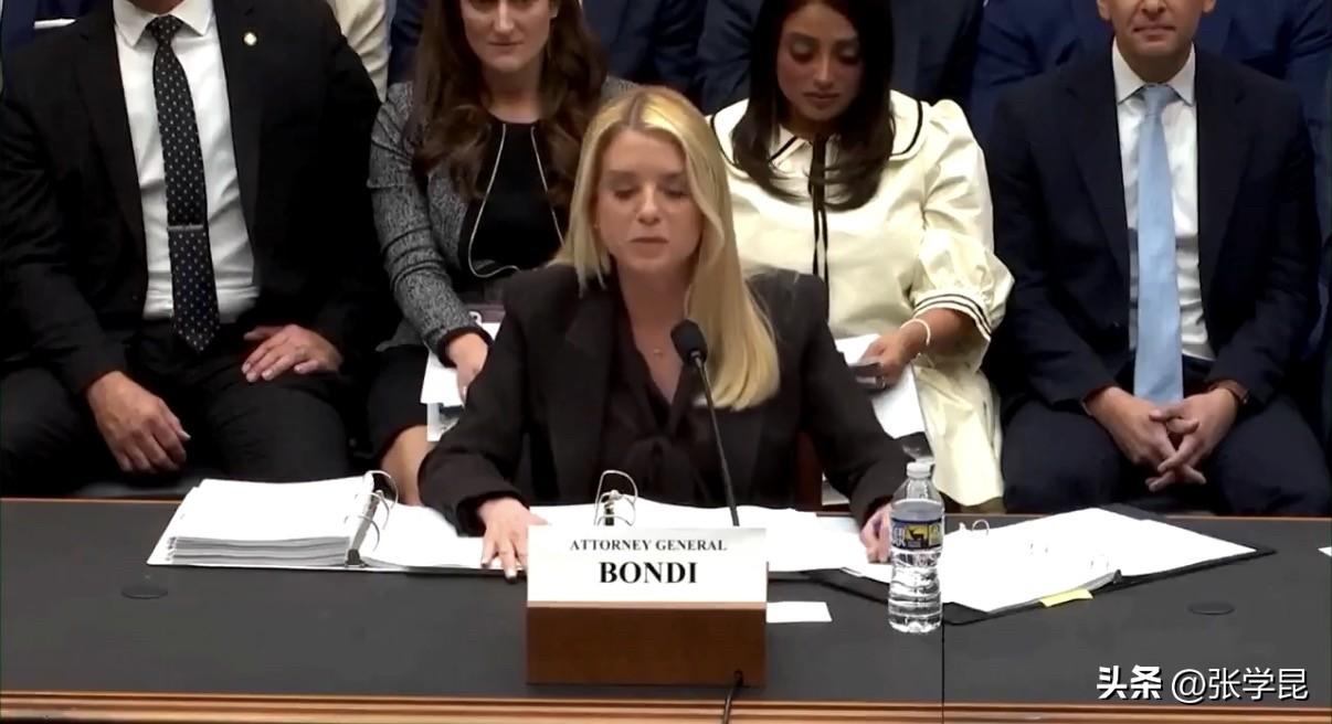 美国司法部长帕姆·邦迪在爱泼斯坦档案的听证会上建议大家别谈爱泼斯坦案了应该讨论股