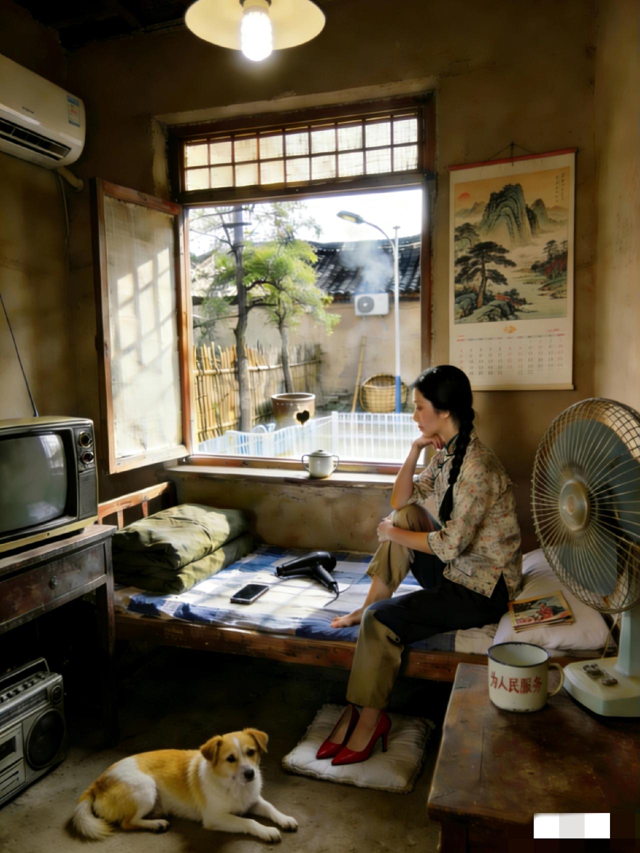 这是一张80年代的老照片，场景里有十处不符合年代的物件，能找出来，我拜你为师。[