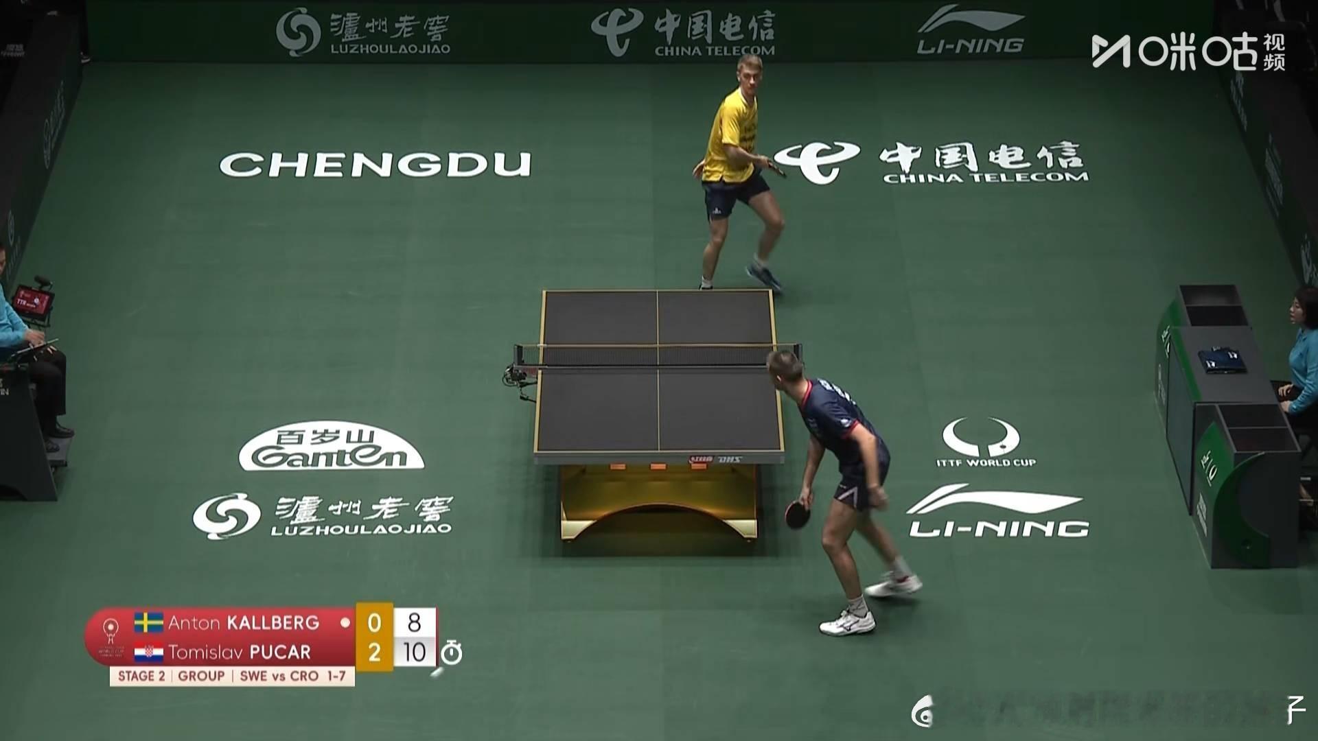 2025年国际乒联成都混合团体世界杯第二阶段：克罗地亚队🇭🇷八比一瑞典队🇸