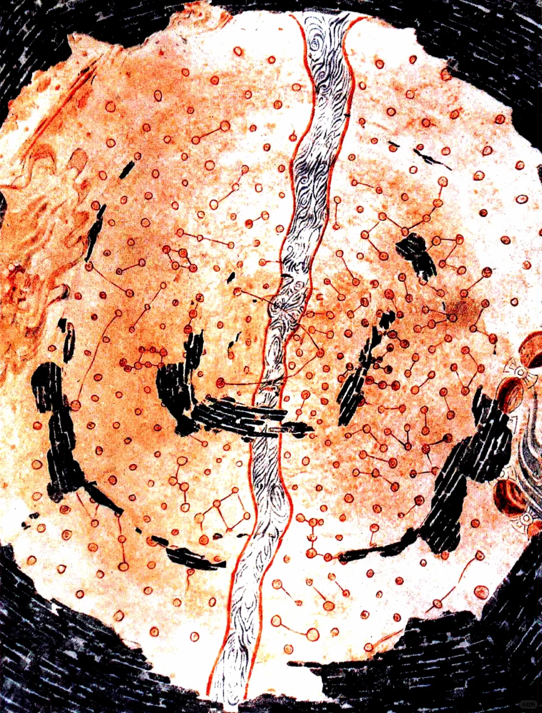 壁画天象图，古时候的夜空应该是很美的！