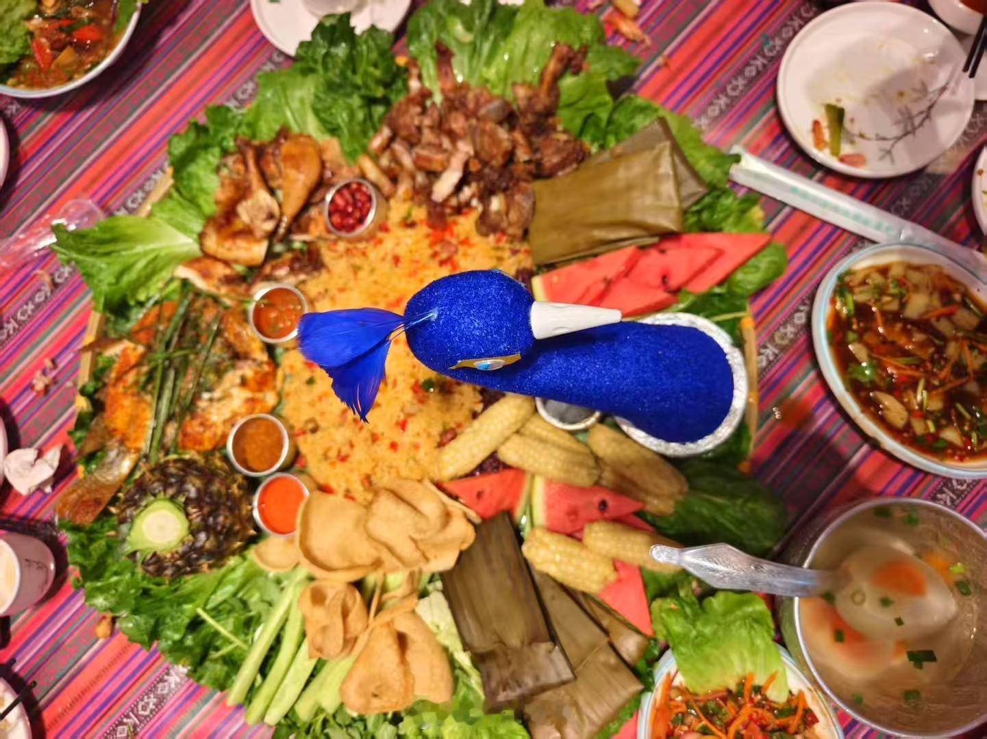 今日份傣味孔雀宴走起