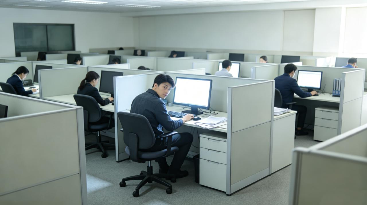 公司要评“年度优秀员工”，奖金三万。
大家开始疯狂加班。小李每天最后一个走，把电